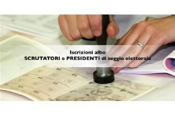 Iscrizione Albo Scrutatori e Presidenti di seggio elettorale